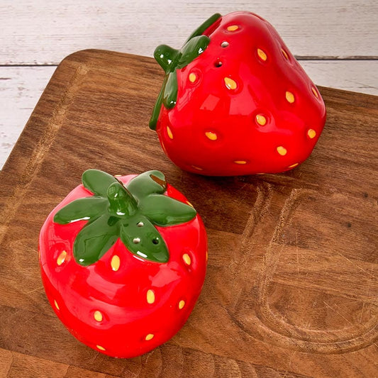 Strawberry Fields Decorative Salt and Pepper Shakers