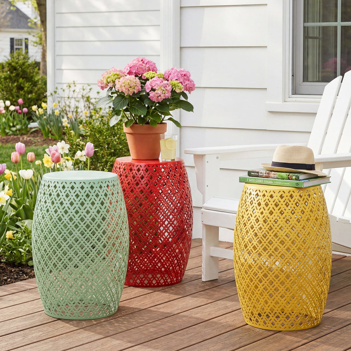 Metal Barrel Stool